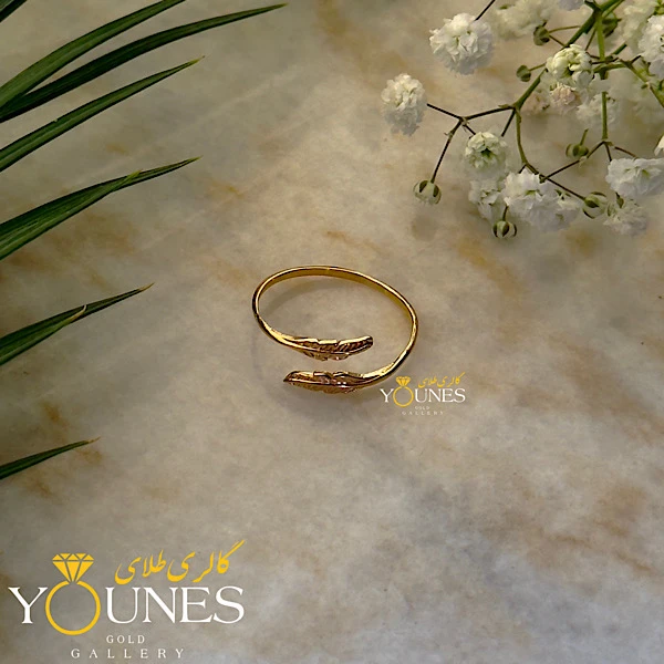 انگشتر مینیمال پر طلا